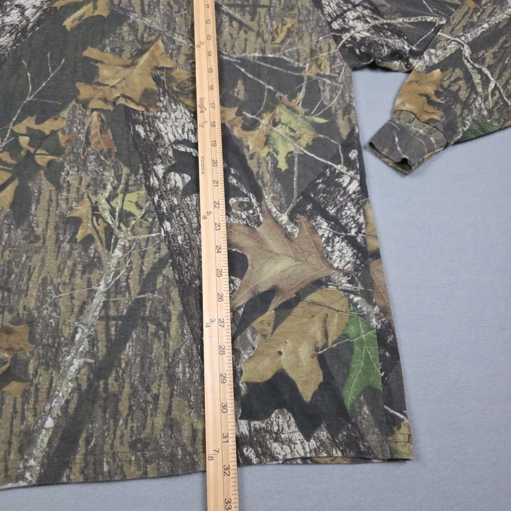 Mossy Oak Shirt Mens 2XL Break Up Camo Bottomland Hunting Vtg Jerzees Outdoors - Picture 5 of 11